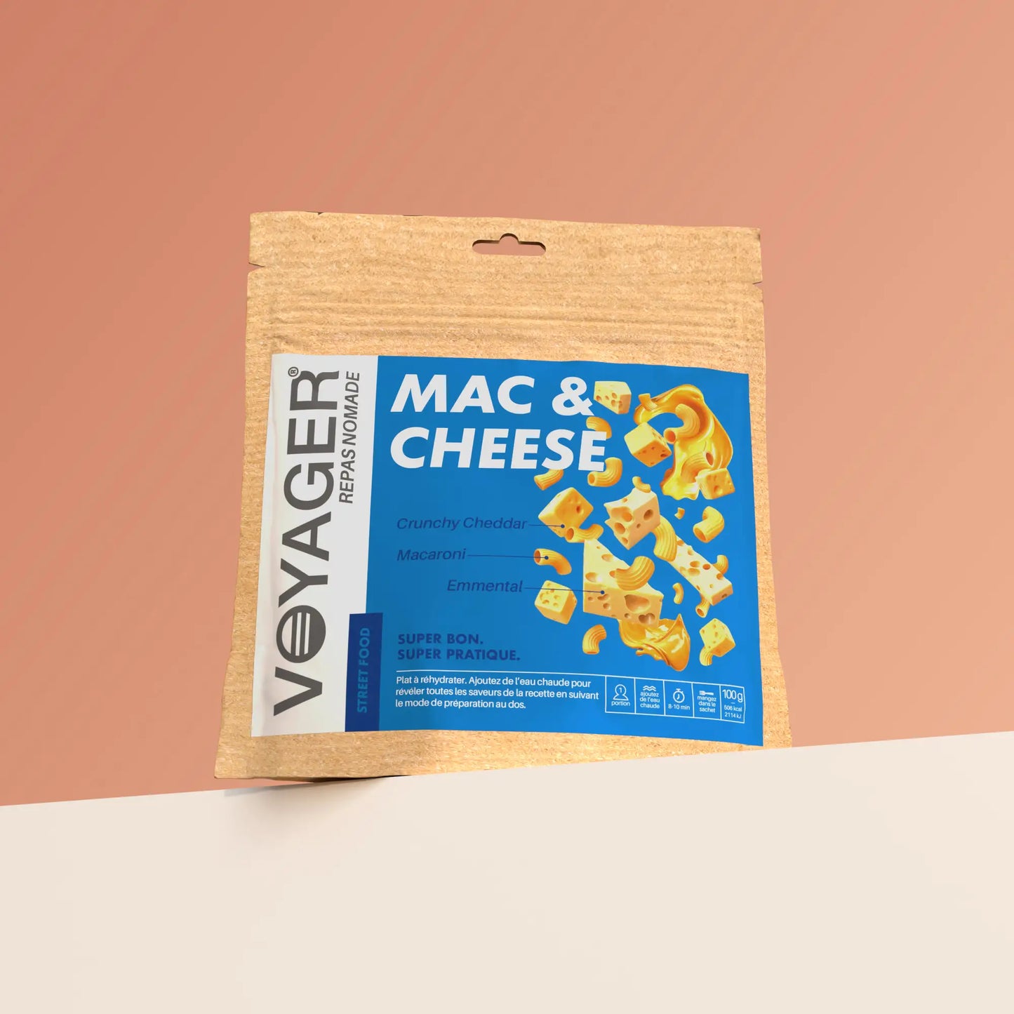 Mac&cheese juustomakaroni retkiruokapussi