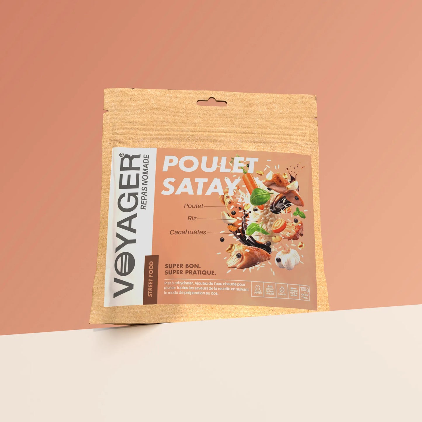 Kana satay retkiruokapussi