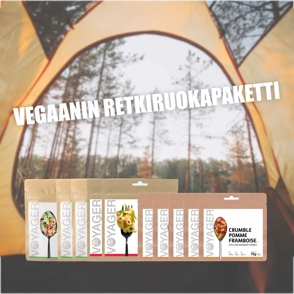 Vegaanin viikonlopun retkieväät